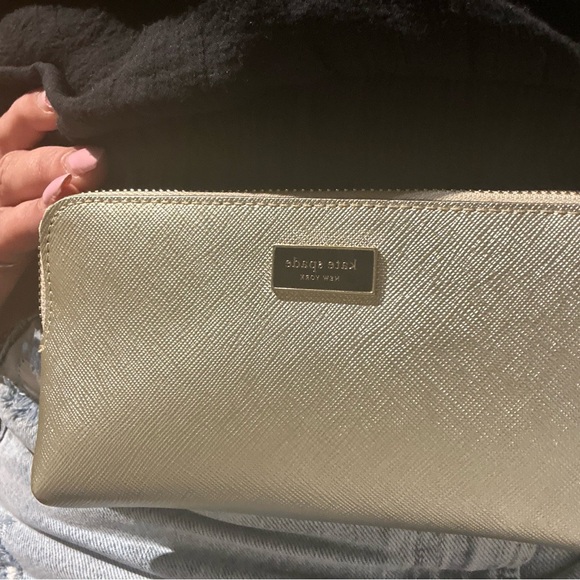 Kate Spade Gold Textured Clutch - Picture 9 of 12